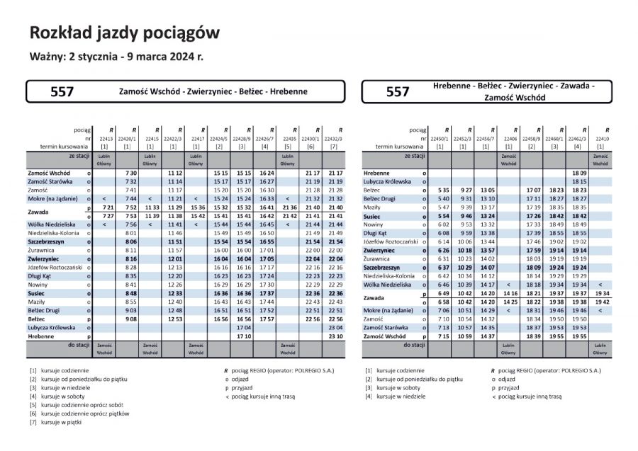 15687b Zamość: nowe połączenie kolejowe